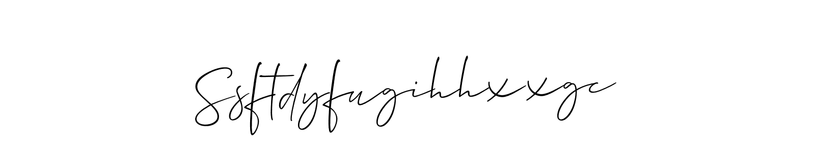 Make a beautiful signature design for name Ssftdyfugihhxxgc. With this signature (Allison_Script) style, you can create a handwritten signature for free. Ssftdyfugihhxxgc signature style 2 images and pictures png