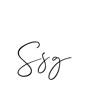 Also You can easily find your signature by using the search form. We will create Ssg name handwritten signature images for you free of cost using Allison_Script sign style. Ssg signature style 2 images and pictures png