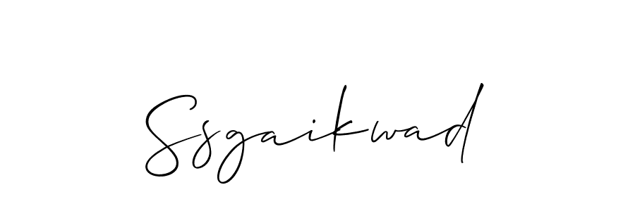 How to make Ssgaikwad name signature. Use Allison_Script style for creating short signs online. This is the latest handwritten sign. Ssgaikwad signature style 2 images and pictures png