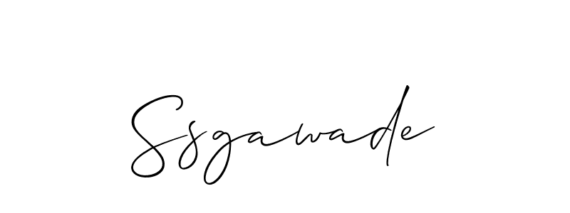 Also we have Ssgawade name is the best signature style. Create professional handwritten signature collection using Allison_Script autograph style. Ssgawade signature style 2 images and pictures png