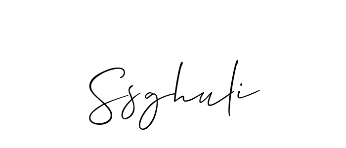 Make a short Ssghuli signature style. Manage your documents anywhere anytime using Allison_Script. Create and add eSignatures, submit forms, share and send files easily. Ssghuli signature style 2 images and pictures png