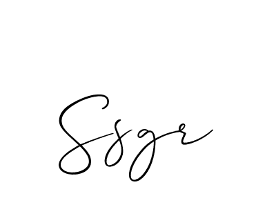 How to make Ssgr signature? Allison_Script is a professional autograph style. Create handwritten signature for Ssgr name. Ssgr signature style 2 images and pictures png