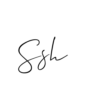 It looks lik you need a new signature style for name Ssh. Design unique handwritten (Allison_Script) signature with our free signature maker in just a few clicks. Ssh signature style 2 images and pictures png