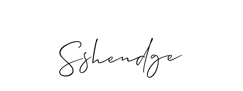 Allison_Script is a professional signature style that is perfect for those who want to add a touch of class to their signature. It is also a great choice for those who want to make their signature more unique. Get Sshendge name to fancy signature for free. Sshendge signature style 2 images and pictures png