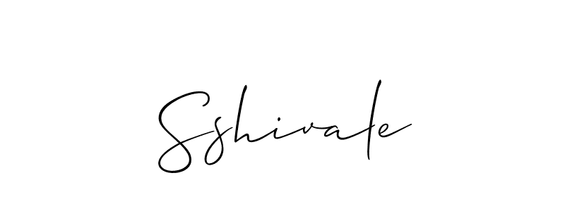 How to make Sshivale signature? Allison_Script is a professional autograph style. Create handwritten signature for Sshivale name. Sshivale signature style 2 images and pictures png