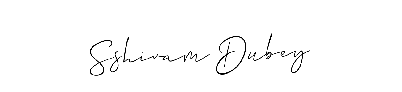 Create a beautiful signature design for name Sshivam Dubey. With this signature (Allison_Script) fonts, you can make a handwritten signature for free. Sshivam Dubey signature style 2 images and pictures png