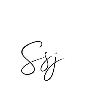 Create a beautiful signature design for name Ssj. With this signature (Allison_Script) fonts, you can make a handwritten signature for free. Ssj signature style 2 images and pictures png