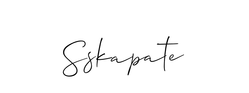 You should practise on your own different ways (Allison_Script) to write your name (Sskapate) in signature. don't let someone else do it for you. Sskapate signature style 2 images and pictures png