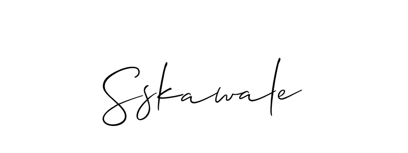 You should practise on your own different ways (Allison_Script) to write your name (Sskawale) in signature. don't let someone else do it for you. Sskawale signature style 2 images and pictures png