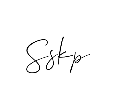 Also we have Sskp name is the best signature style. Create professional handwritten signature collection using Allison_Script autograph style. Sskp signature style 2 images and pictures png