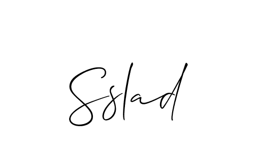 It looks lik you need a new signature style for name Sslad. Design unique handwritten (Allison_Script) signature with our free signature maker in just a few clicks. Sslad signature style 2 images and pictures png