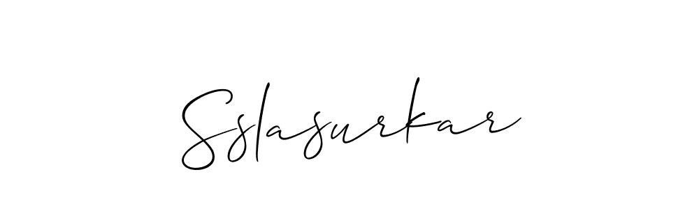 if you are searching for the best signature style for your name Sslasurkar. so please give up your signature search. here we have designed multiple signature styles  using Allison_Script. Sslasurkar signature style 2 images and pictures png