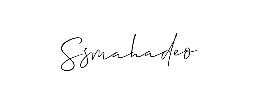 Create a beautiful signature design for name Ssmahadeo. With this signature (Allison_Script) fonts, you can make a handwritten signature for free. Ssmahadeo signature style 2 images and pictures png