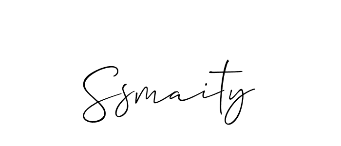Also You can easily find your signature by using the search form. We will create Ssmaity name handwritten signature images for you free of cost using Allison_Script sign style. Ssmaity signature style 2 images and pictures png