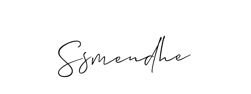 Once you've used our free online signature maker to create your best signature Allison_Script style, it's time to enjoy all of the benefits that Ssmendhe name signing documents. Ssmendhe signature style 2 images and pictures png