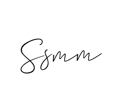 The best way (Allison_Script) to make a short signature is to pick only two or three words in your name. The name Ssmm include a total of six letters. For converting this name. Ssmm signature style 2 images and pictures png