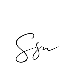 Also we have Ssn name is the best signature style. Create professional handwritten signature collection using Allison_Script autograph style. Ssn signature style 2 images and pictures png