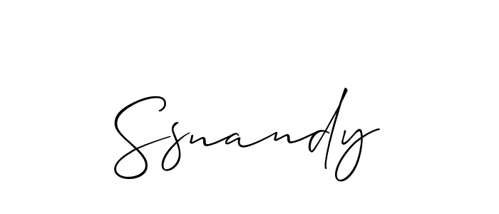 Once you've used our free online signature maker to create your best signature Allison_Script style, it's time to enjoy all of the benefits that Ssnandy name signing documents. Ssnandy signature style 2 images and pictures png