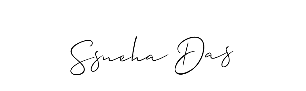 Also we have Ssneha Das name is the best signature style. Create professional handwritten signature collection using Allison_Script autograph style. Ssneha Das signature style 2 images and pictures png