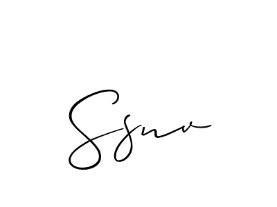 Best and Professional Signature Style for Ssnv. Allison_Script Best Signature Style Collection. Ssnv signature style 2 images and pictures png