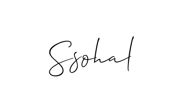 if you are searching for the best signature style for your name Ssohal. so please give up your signature search. here we have designed multiple signature styles  using Allison_Script. Ssohal signature style 2 images and pictures png