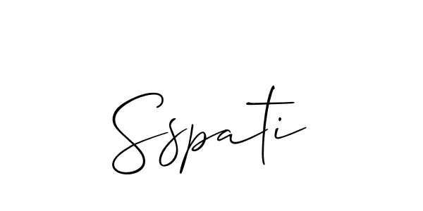 Once you've used our free online signature maker to create your best signature Allison_Script style, it's time to enjoy all of the benefits that Sspati name signing documents. Sspati signature style 2 images and pictures png