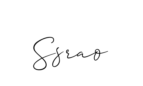 How to make Ssrao name signature. Use Allison_Script style for creating short signs online. This is the latest handwritten sign. Ssrao signature style 2 images and pictures png