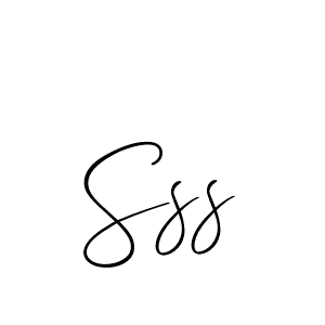 Make a beautiful signature design for name Sss. With this signature (Allison_Script) style, you can create a handwritten signature for free. Sss signature style 2 images and pictures png