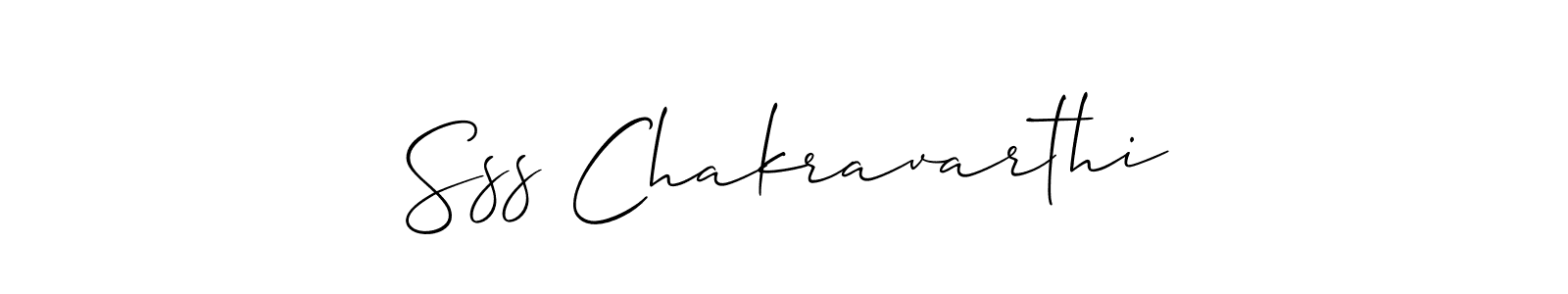 You should practise on your own different ways (Allison_Script) to write your name (Sss Chakravarthi) in signature. don't let someone else do it for you. Sss Chakravarthi signature style 2 images and pictures png