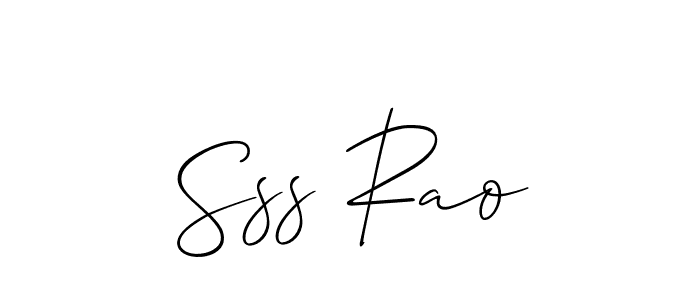Create a beautiful signature design for name Sss Rao. With this signature (Allison_Script) fonts, you can make a handwritten signature for free. Sss Rao signature style 2 images and pictures png