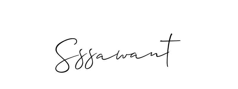 Allison_Script is a professional signature style that is perfect for those who want to add a touch of class to their signature. It is also a great choice for those who want to make their signature more unique. Get Sssawant name to fancy signature for free. Sssawant signature style 2 images and pictures png