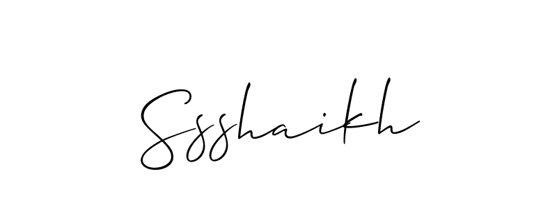 Also You can easily find your signature by using the search form. We will create Ssshaikh name handwritten signature images for you free of cost using Allison_Script sign style. Ssshaikh signature style 2 images and pictures png