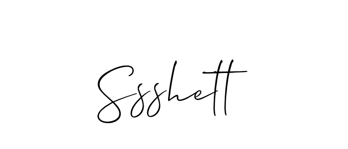 Best and Professional Signature Style for Ssshett. Allison_Script Best Signature Style Collection. Ssshett signature style 2 images and pictures png