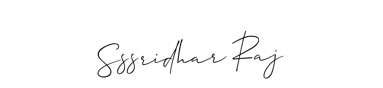 Similarly Allison_Script is the best handwritten signature design. Signature creator online .You can use it as an online autograph creator for name Sssridhar Raj. Sssridhar Raj signature style 2 images and pictures png