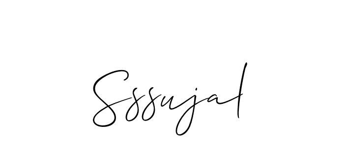 Similarly Allison_Script is the best handwritten signature design. Signature creator online .You can use it as an online autograph creator for name Sssujal. Sssujal signature style 2 images and pictures png