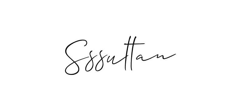 The best way (Allison_Script) to make a short signature is to pick only two or three words in your name. The name Sssultan include a total of six letters. For converting this name. Sssultan signature style 2 images and pictures png