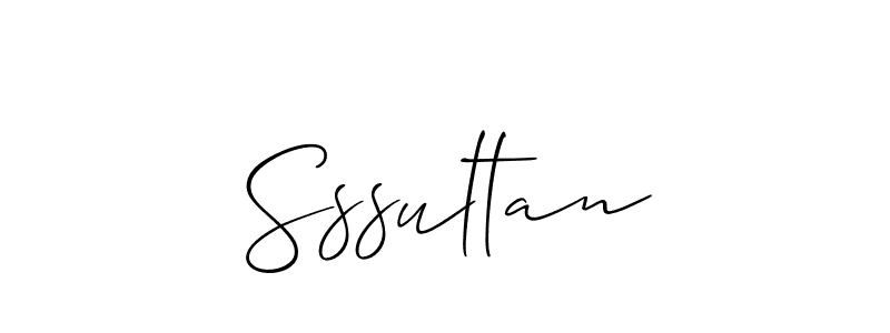 The best way (Allison_Script) to make a short signature is to pick only two or three words in your name. The name Sssultan include a total of six letters. For converting this name. Sssultan signature style 2 images and pictures png