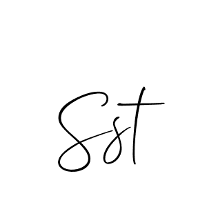 Similarly Allison_Script is the best handwritten signature design. Signature creator online .You can use it as an online autograph creator for name Sst. Sst signature style 2 images and pictures png