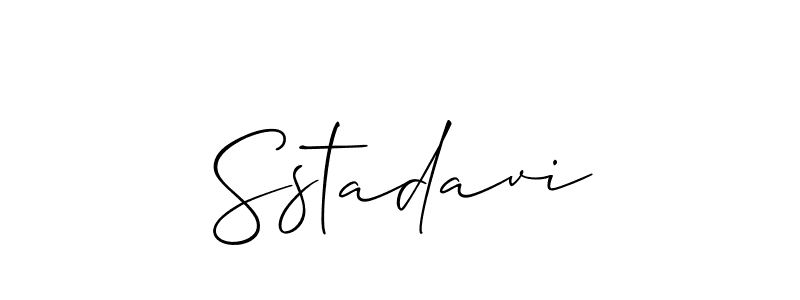 How to make Sstadavi signature? Allison_Script is a professional autograph style. Create handwritten signature for Sstadavi name. Sstadavi signature style 2 images and pictures png