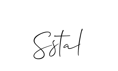 You should practise on your own different ways (Allison_Script) to write your name (Sstal) in signature. don't let someone else do it for you. Sstal signature style 2 images and pictures png