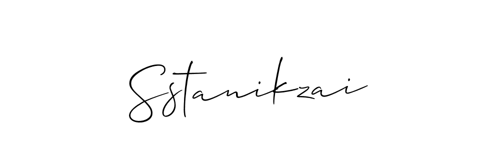 Create a beautiful signature design for name Sstanikzai. With this signature (Allison_Script) fonts, you can make a handwritten signature for free. Sstanikzai signature style 2 images and pictures png