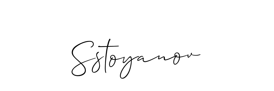 Create a beautiful signature design for name Sstoyanov. With this signature (Allison_Script) fonts, you can make a handwritten signature for free. Sstoyanov signature style 2 images and pictures png