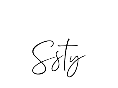 Create a beautiful signature design for name Ssty. With this signature (Allison_Script) fonts, you can make a handwritten signature for free. Ssty signature style 2 images and pictures png