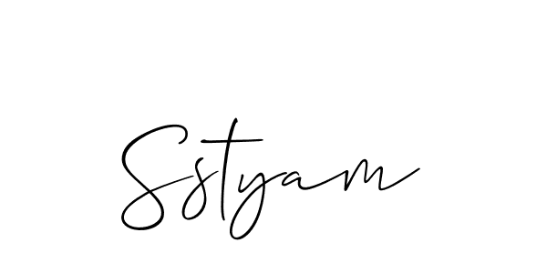 Once you've used our free online signature maker to create your best signature Allison_Script style, it's time to enjoy all of the benefits that Sstyam name signing documents. Sstyam signature style 2 images and pictures png