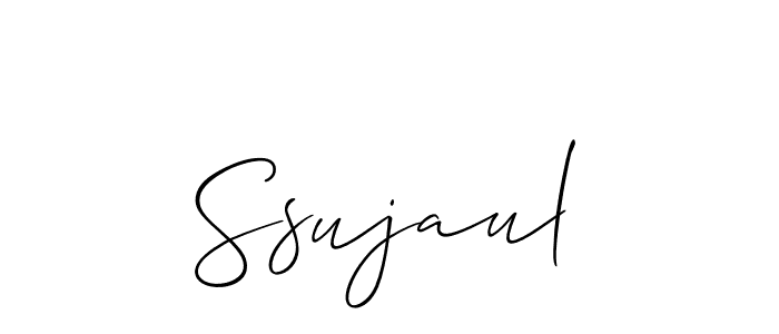 Similarly Allison_Script is the best handwritten signature design. Signature creator online .You can use it as an online autograph creator for name Ssujaul. Ssujaul signature style 2 images and pictures png