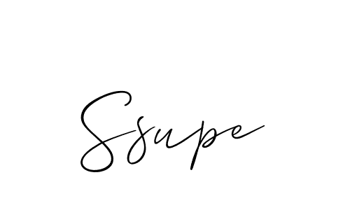 How to make Ssupe signature? Allison_Script is a professional autograph style. Create handwritten signature for Ssupe name. Ssupe signature style 2 images and pictures png