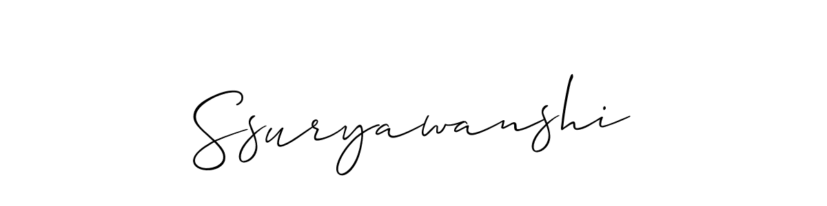 Best and Professional Signature Style for Ssuryawanshi. Allison_Script Best Signature Style Collection. Ssuryawanshi signature style 2 images and pictures png