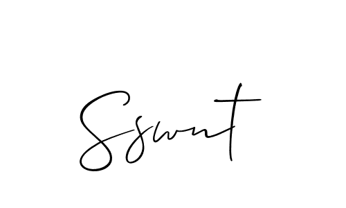 It looks lik you need a new signature style for name Sswnt. Design unique handwritten (Allison_Script) signature with our free signature maker in just a few clicks. Sswnt signature style 2 images and pictures png