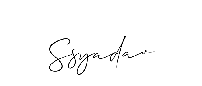 Similarly Allison_Script is the best handwritten signature design. Signature creator online .You can use it as an online autograph creator for name Ssyadav. Ssyadav signature style 2 images and pictures png