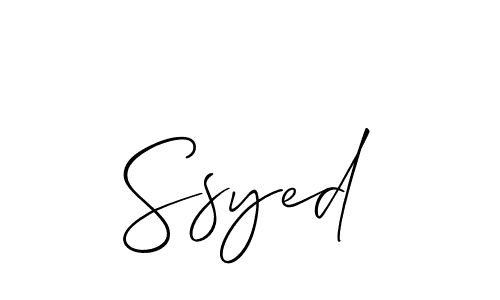 Best and Professional Signature Style for Ssyed. Allison_Script Best Signature Style Collection. Ssyed signature style 2 images and pictures png